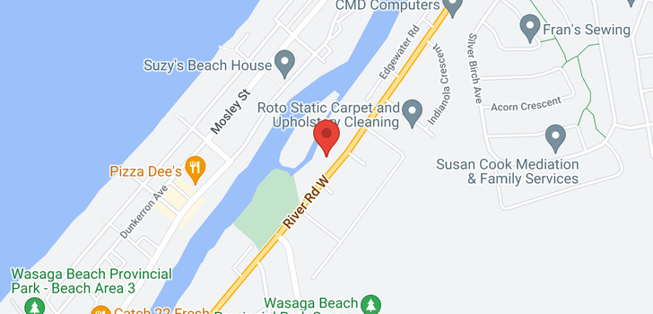map of 1650 River Road W
